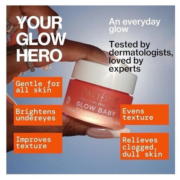 NIB Pacifica Glow Baby VitaGlow Lotion, Setting Mist, Eye Cream, Exfoliant NEW! - Picture 5 of 10